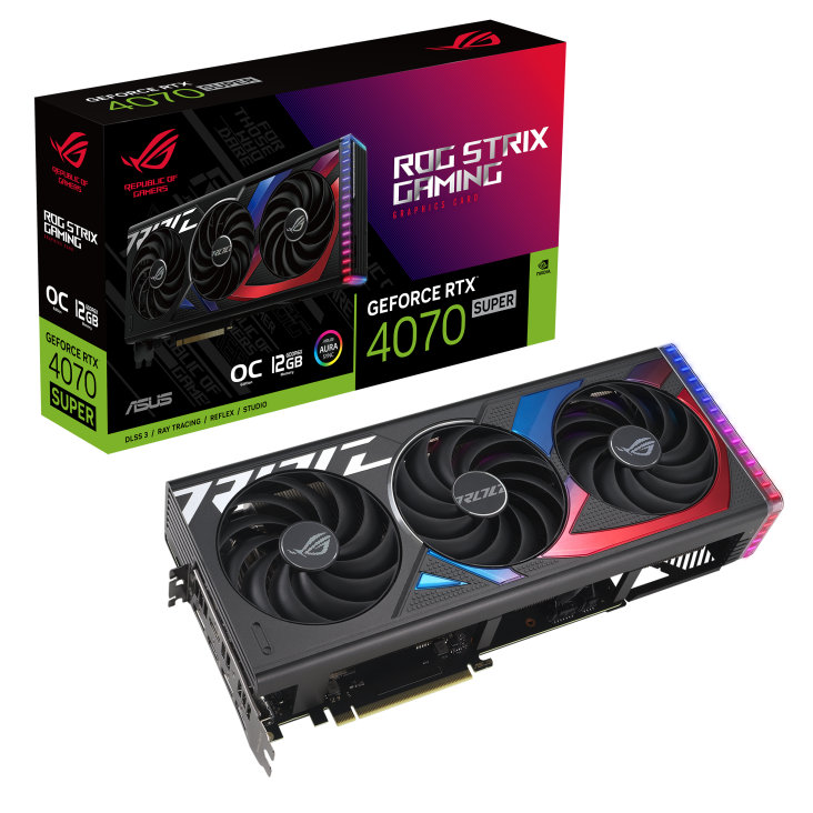ASUS ROG Strix GeForce RTX 4070 SUPER OC Graphics Card | 12GB GDDR6X